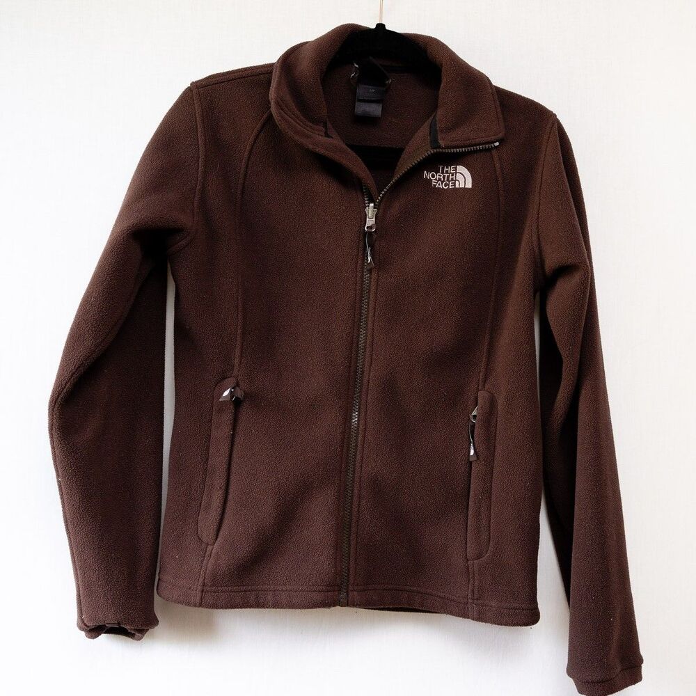 The North Face‎ Brown Fleece jacket womens S outdoors hiking full zip gorp